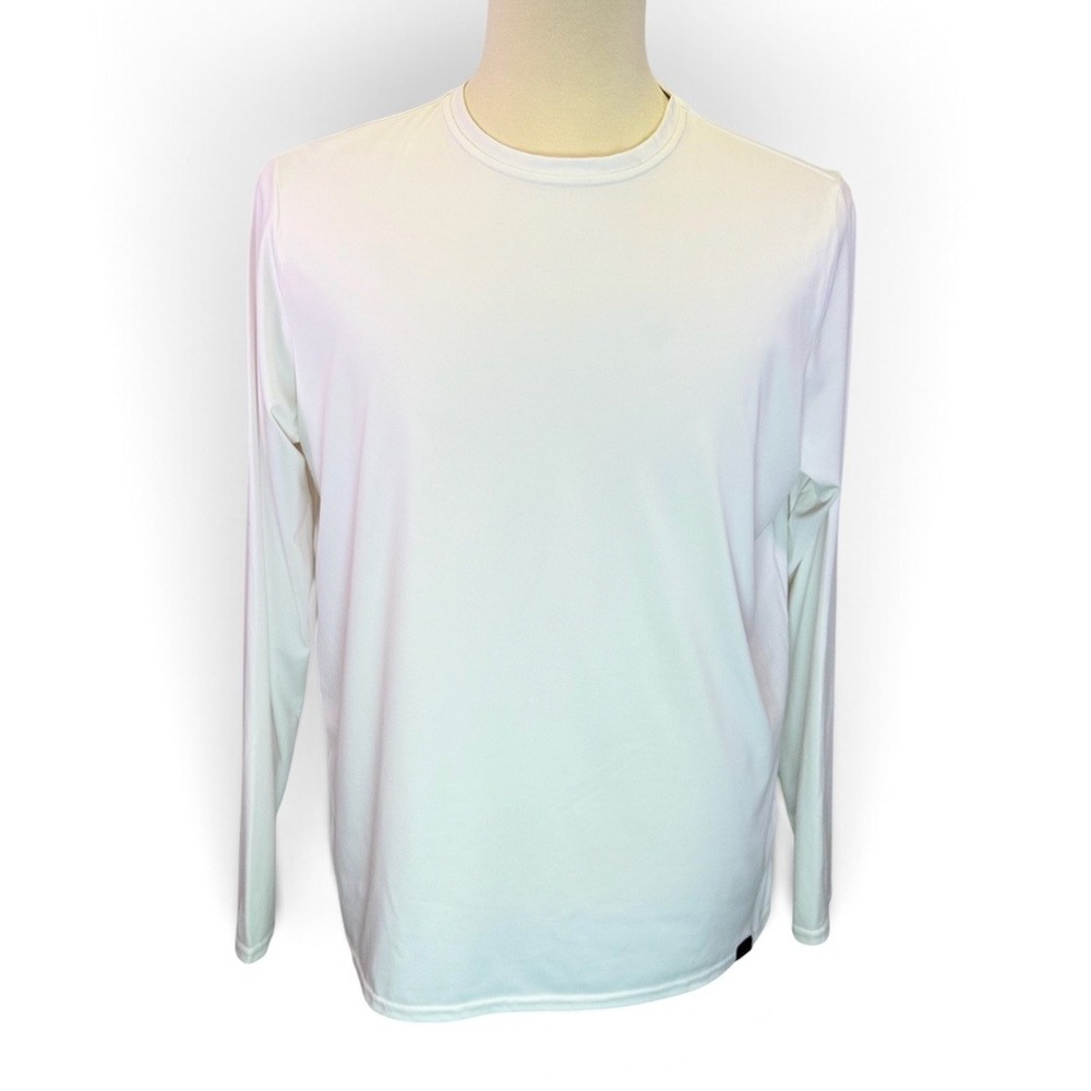 Patagonia Capilene Cool Daily Long Sleeve White Shirt Fast Drying Mens Size L